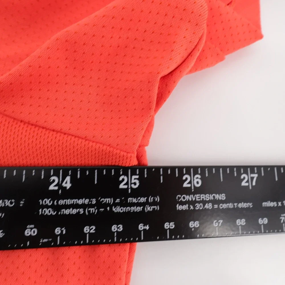 Nike Zonal Cooling Striped Polo Shirt Orange Short Sleeve‎ Mens XL AH8465-816